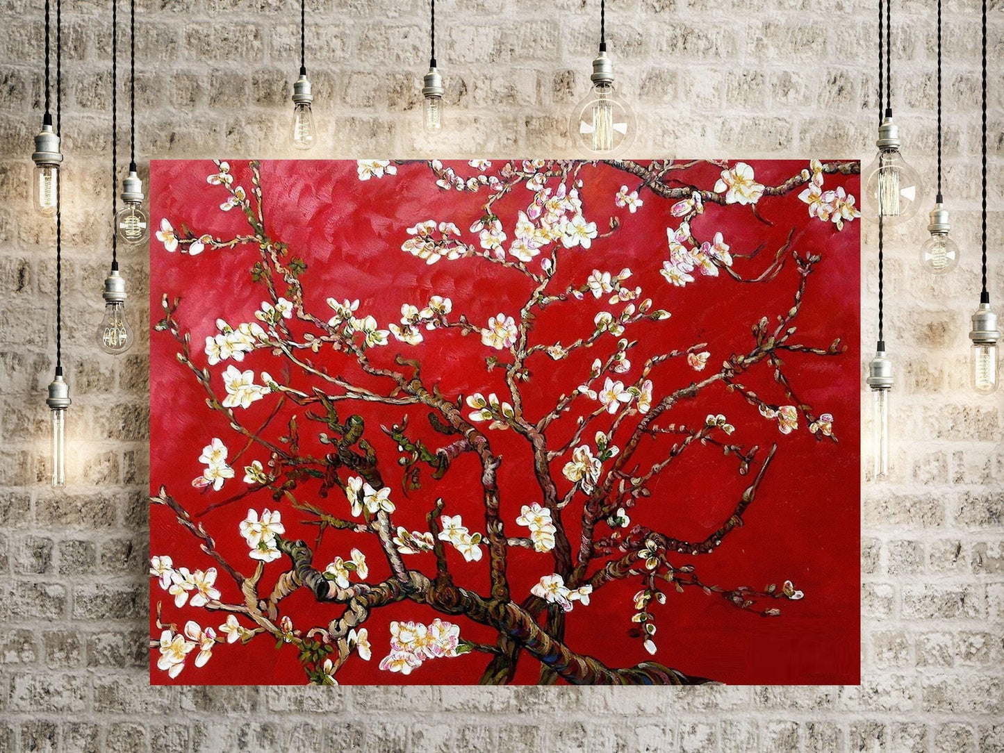 Van Gogh Almond Blossom Red