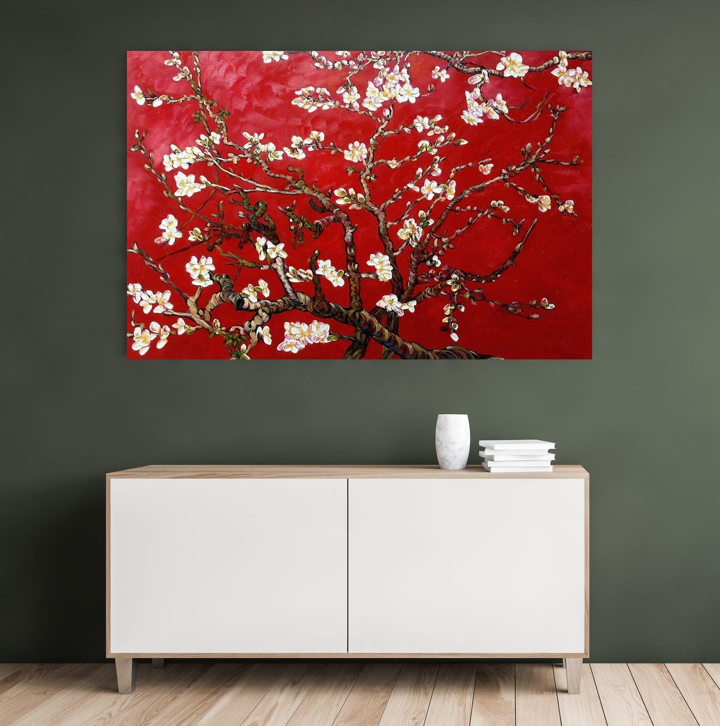 Van Gogh Almond Blossom Red