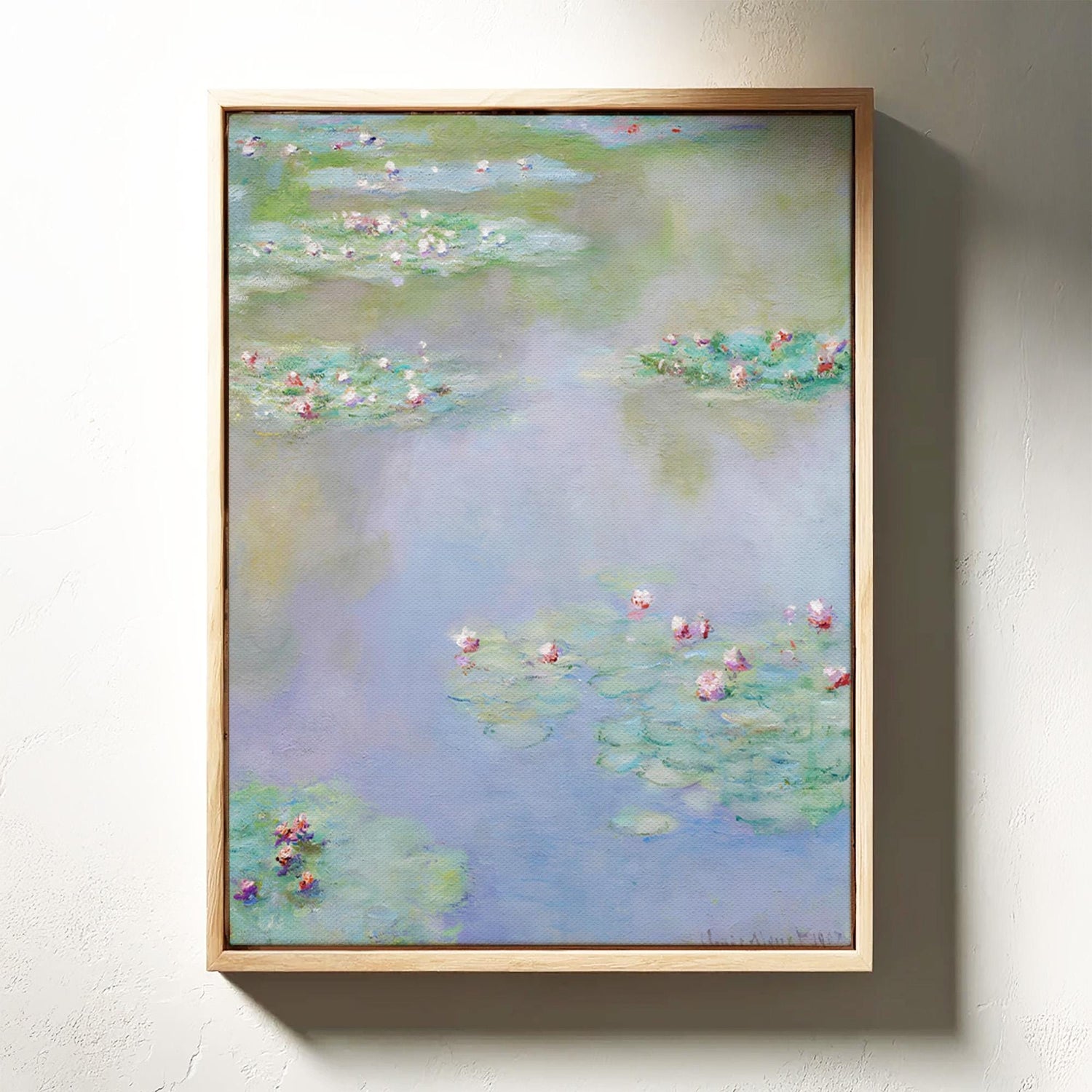 monet water lilies wall art canvas