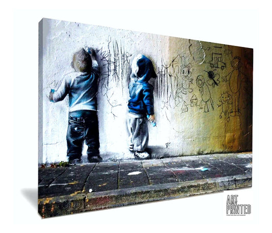 Banksy Graffiti Kids