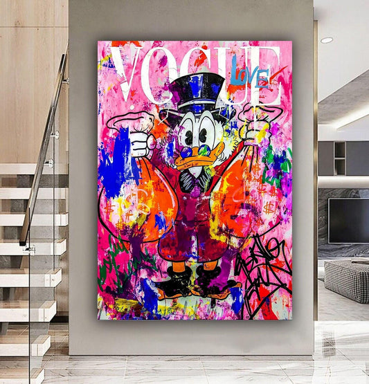 Donald Duck Vogue Graffiti