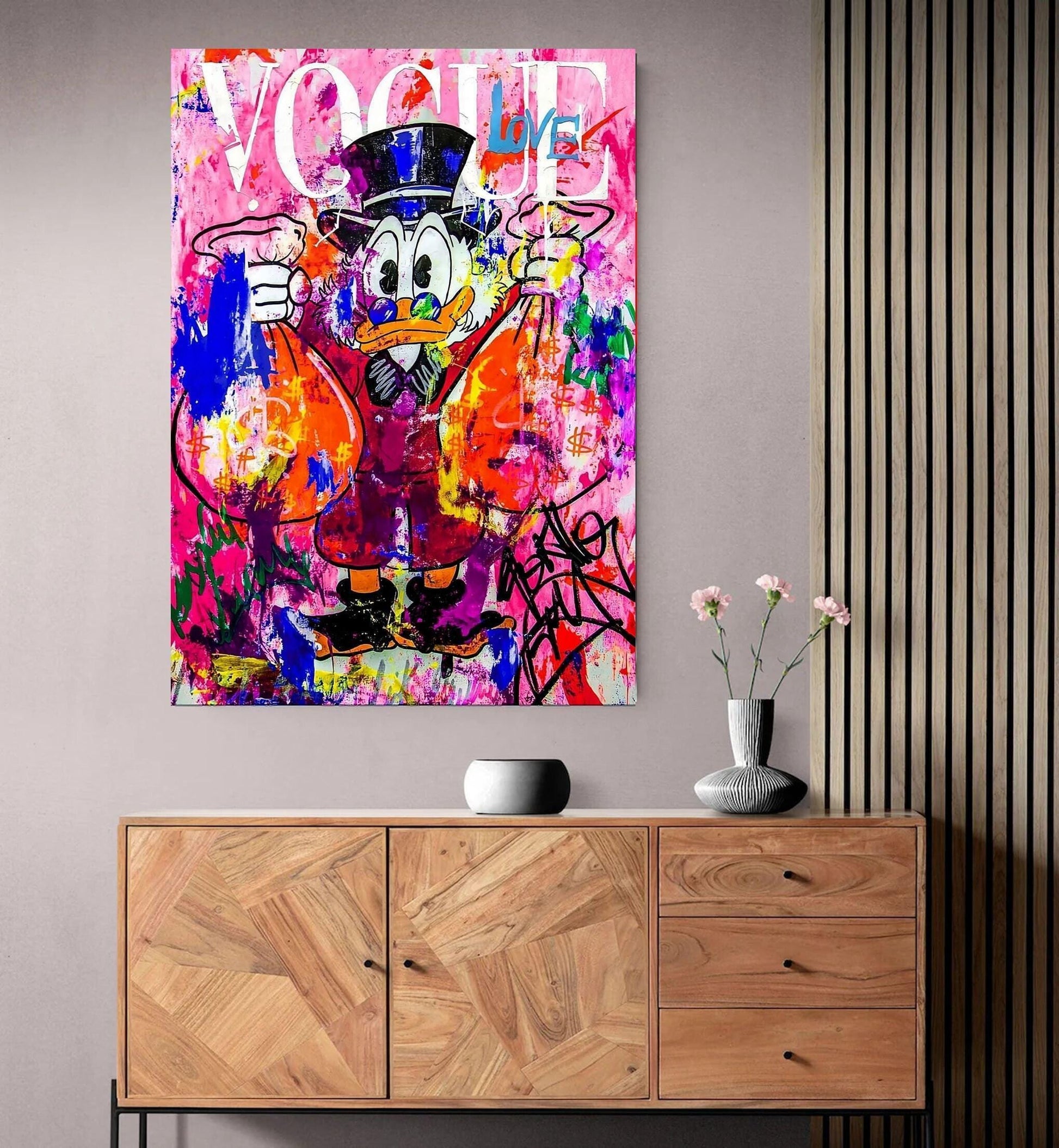 Donald Duck Vogue Graffiti
