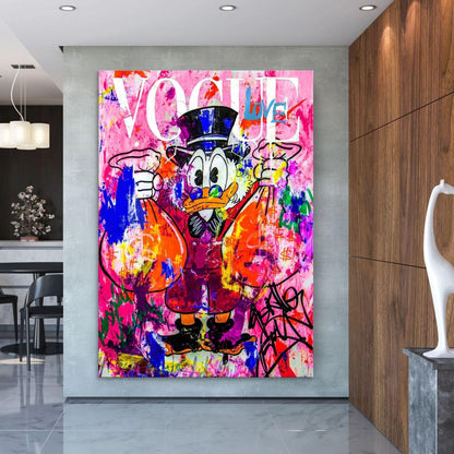 Donald Duck Vogue Graffiti