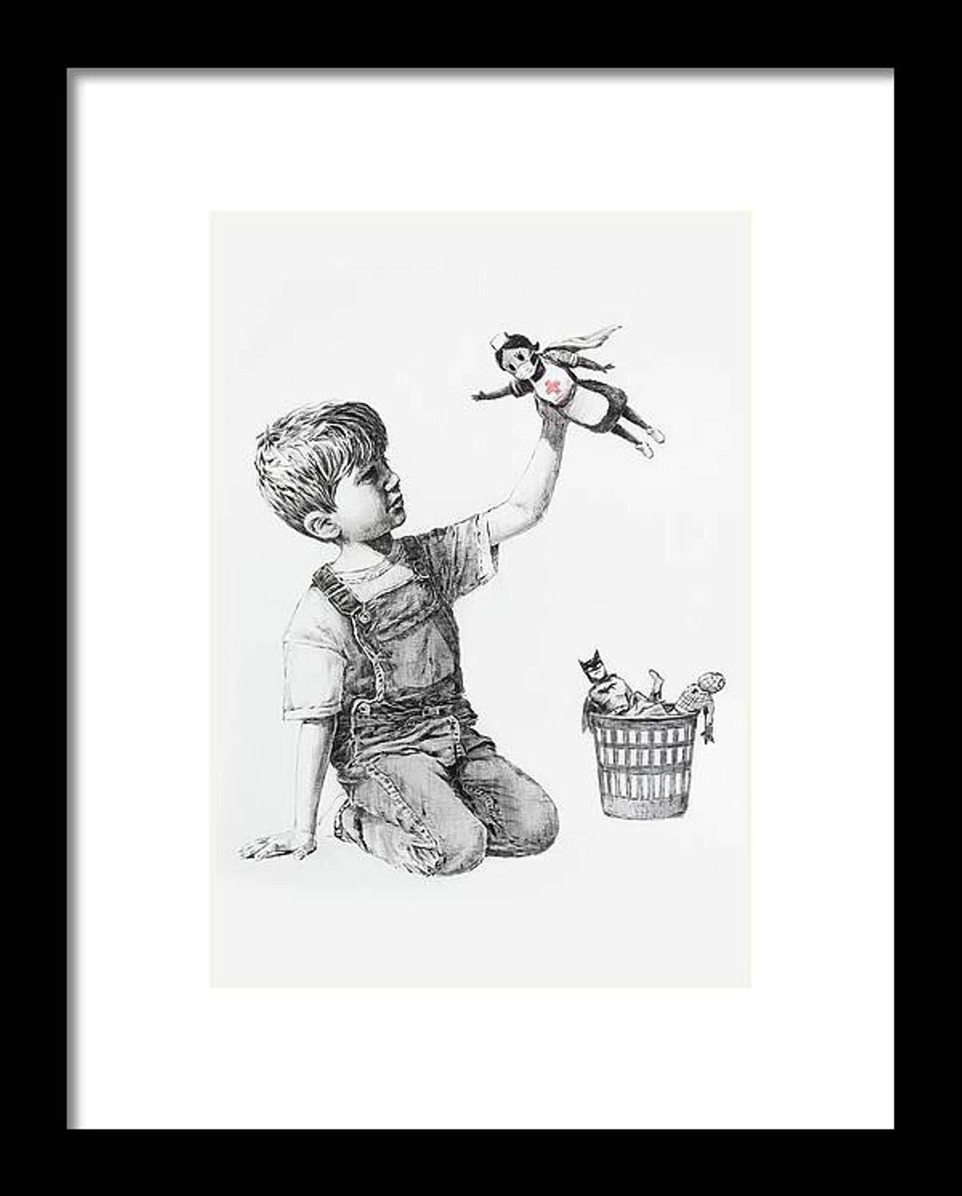 Banksy NHS Superhero