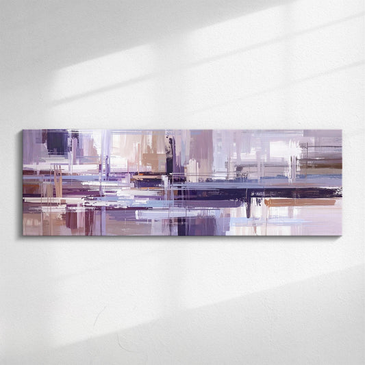 Abstract Blue Linen Panorama