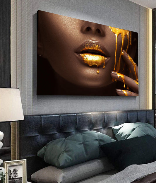 Dripping Gold Lips