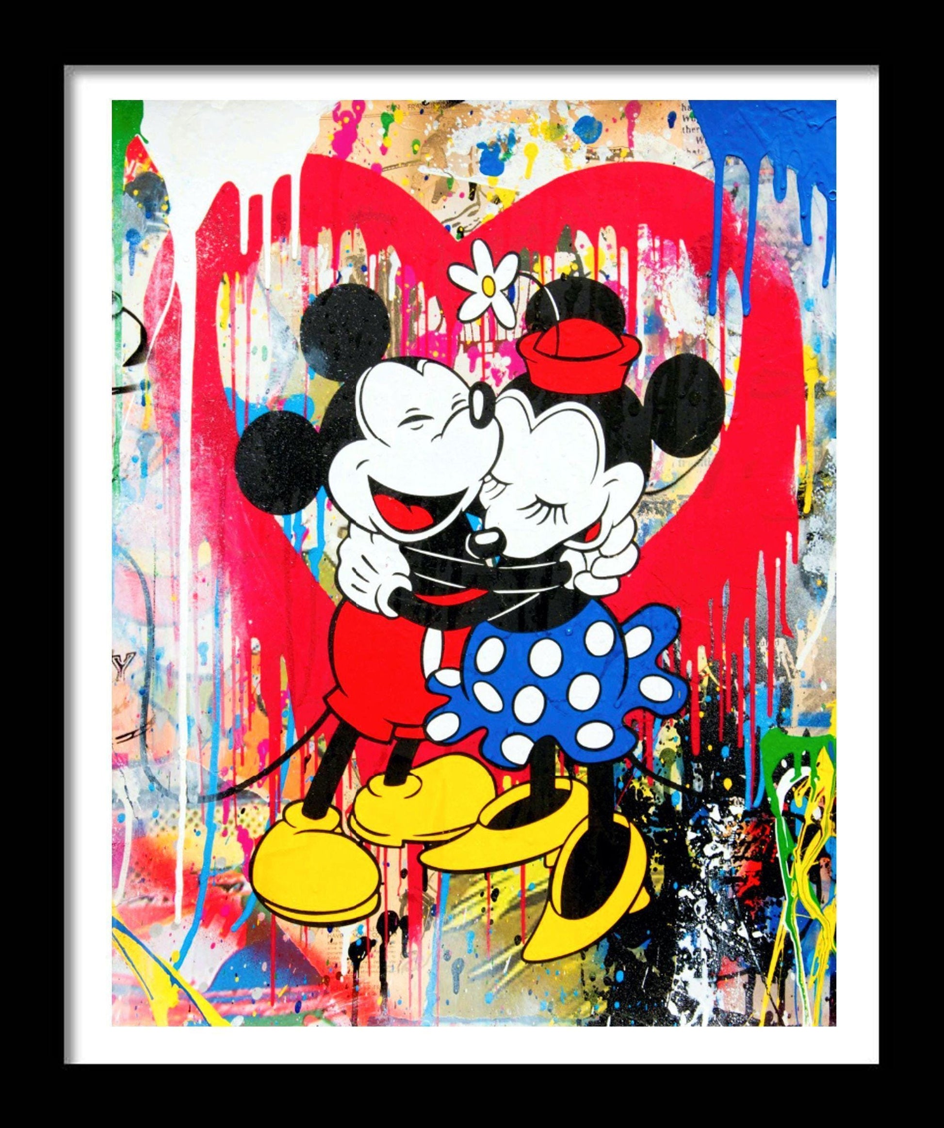 Mickey and Minnie Love Heart