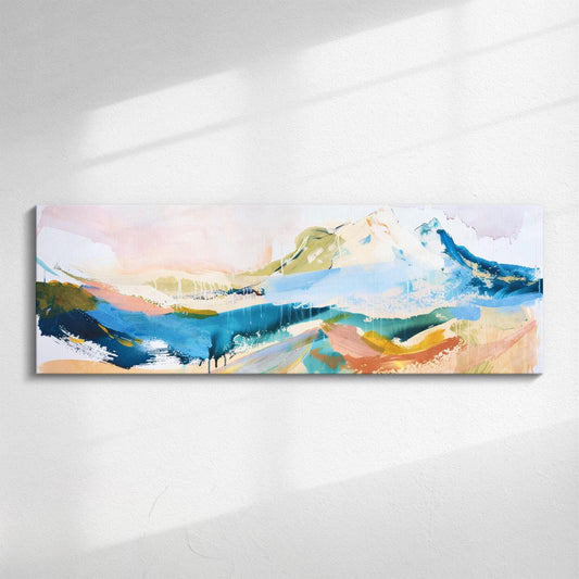 Abstract Mountain Panorama