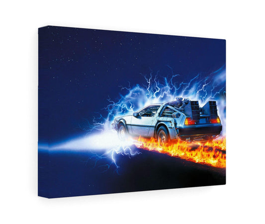 Back to the Future Car | DeLorean Canvas Wall Art or Printed Poster Print Picture - Iconic Prints