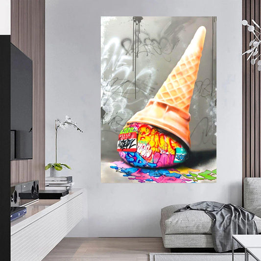 Graffiti Ice Cream Cone