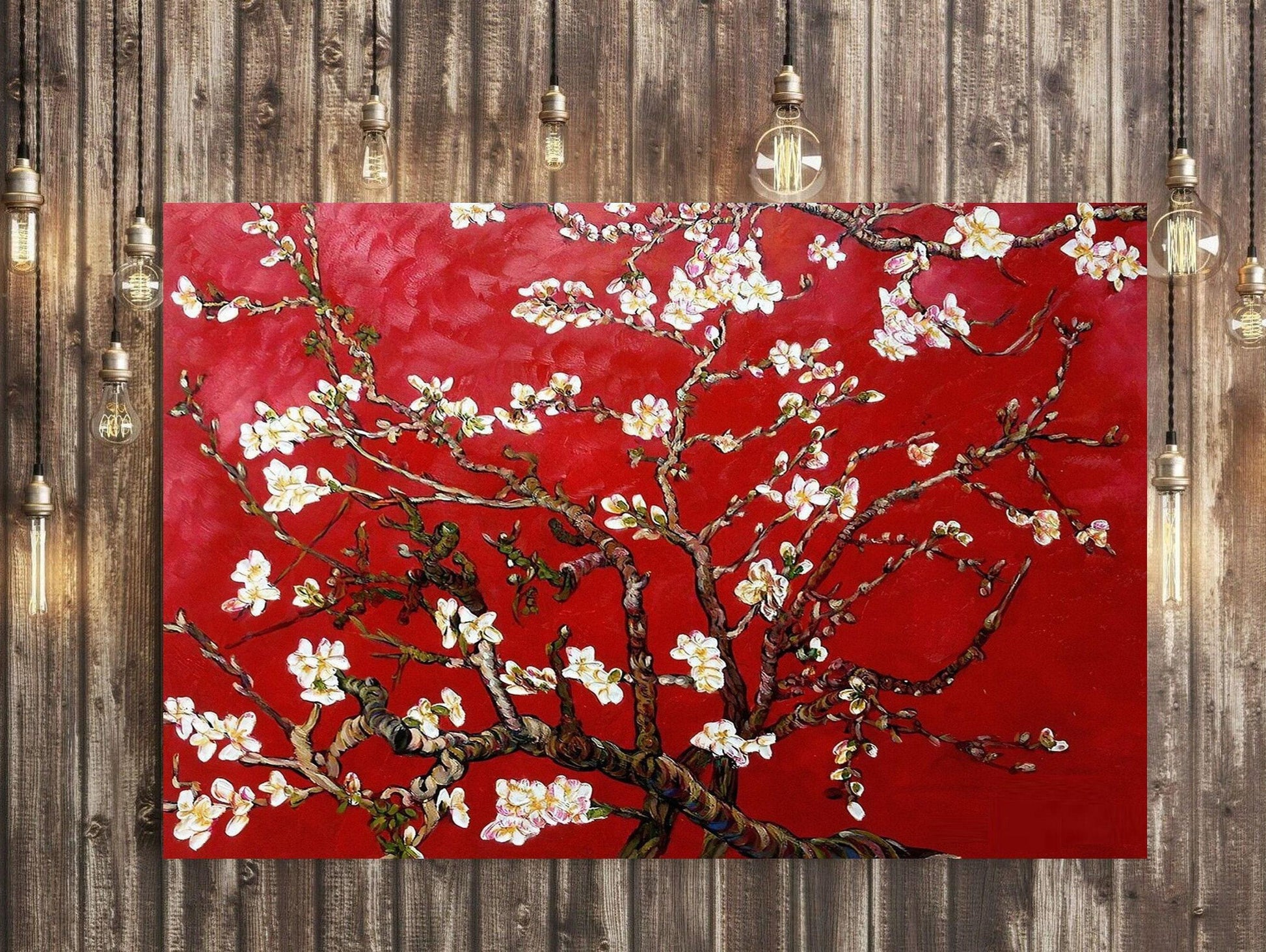 Van Gogh Almond Blossom Red