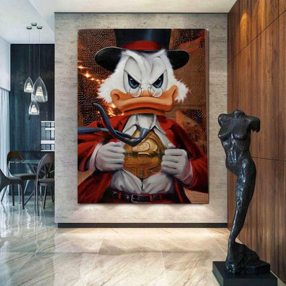 Pop Art Donald Duck Bitcoin