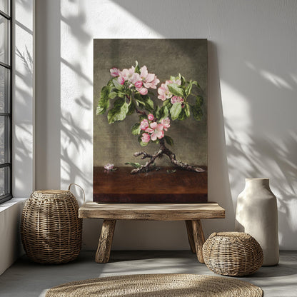 Vintage blossom flowers canvas wall art or poster print for Mother&#39;s Day gift. Mum bedroom picture, present for Mom. Victorian painting