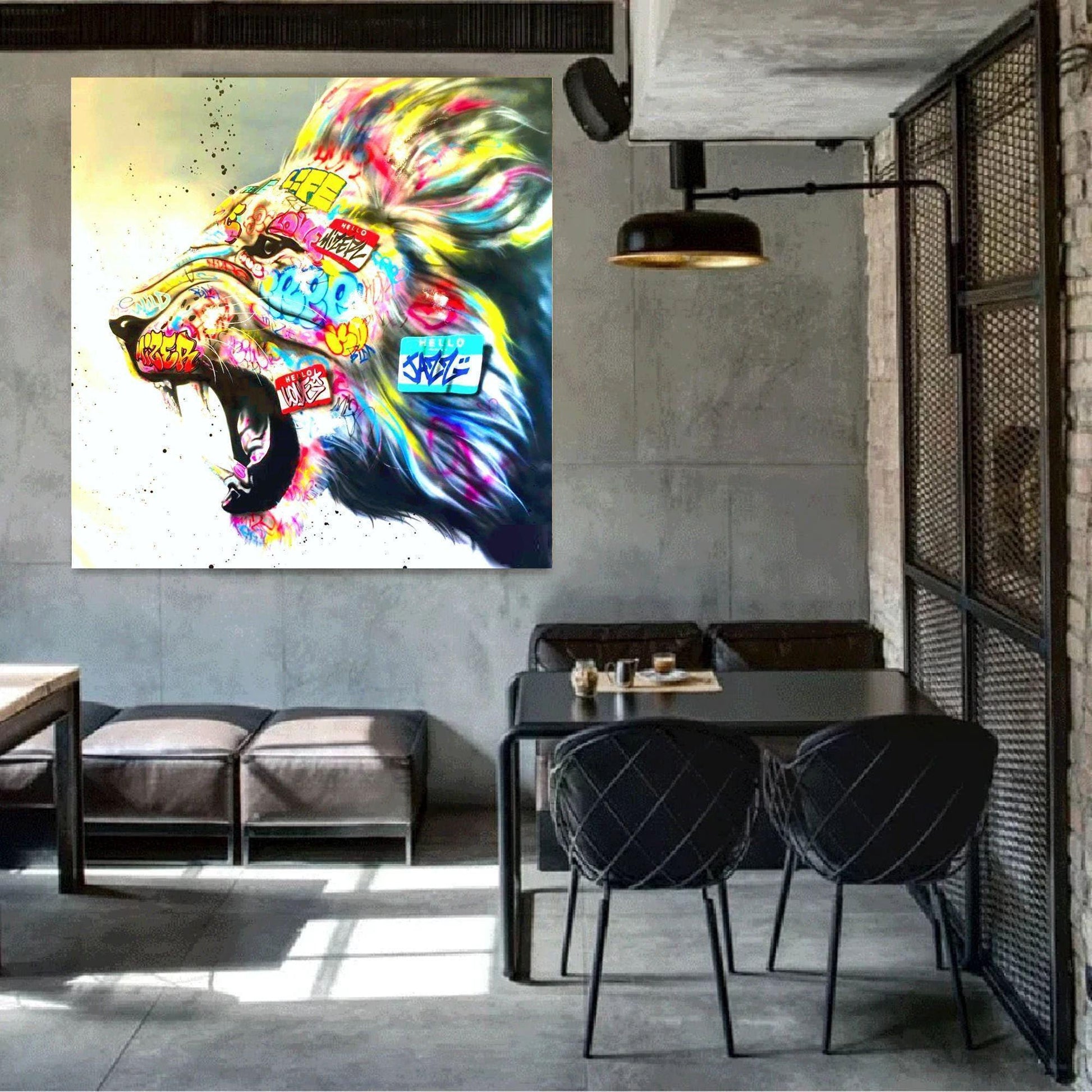 Graffiti Hear Me Roar Lion
