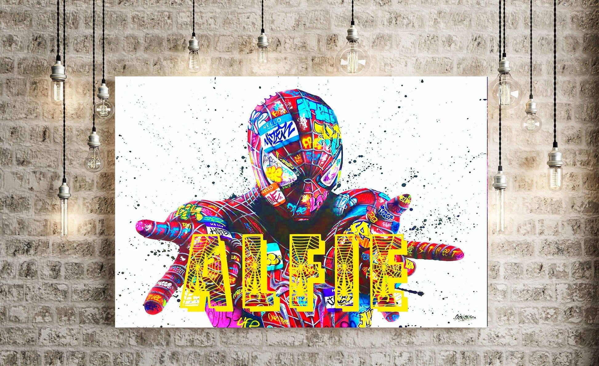 Personalised Spiderman Graffiti