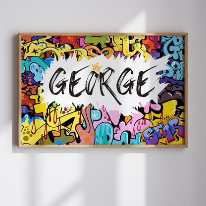 Personalised name graffiti