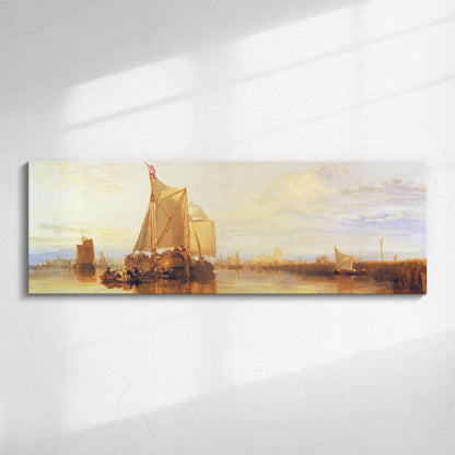 Panoramic canvas wall art, JMW Turner&#39;s The Dort Packet-Boat from Rotterdam Becalmed