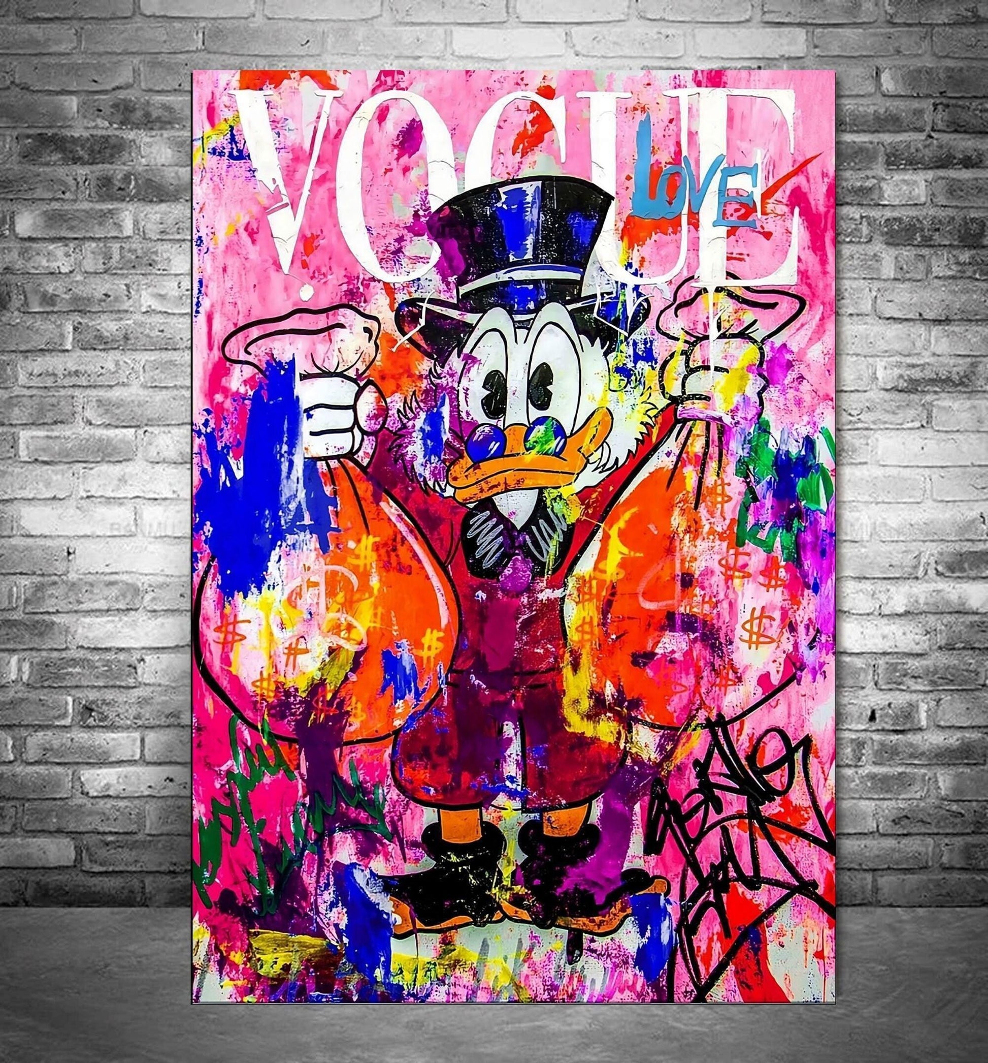 Donald Duck Vogue Graffiti