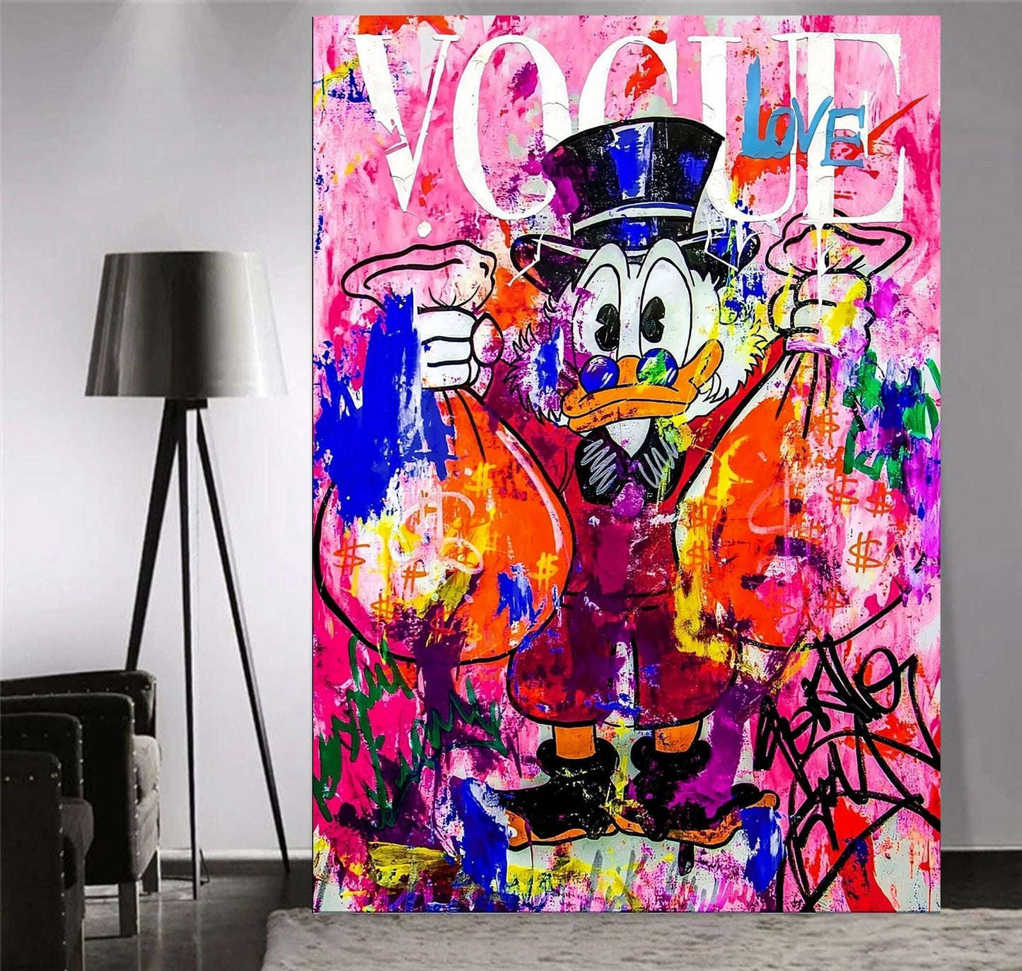 Donald Duck Vogue Graffiti