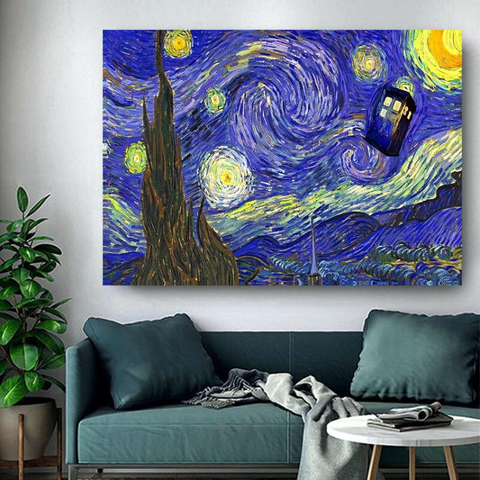 Starry Night Dr Who Tardis