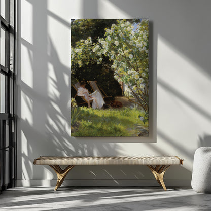 Vintage rose garden flowers canvas wall art or poster print for Mother&#39;s Day gift. Mum bedroom picture, present for Mom. Victorian painting