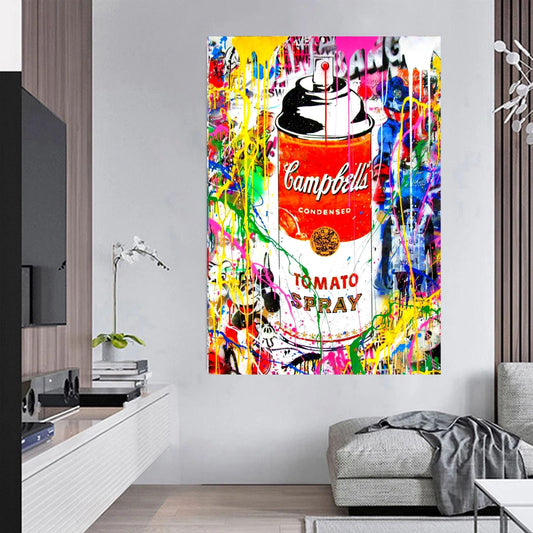 Banksy Campbells Tomato Spray