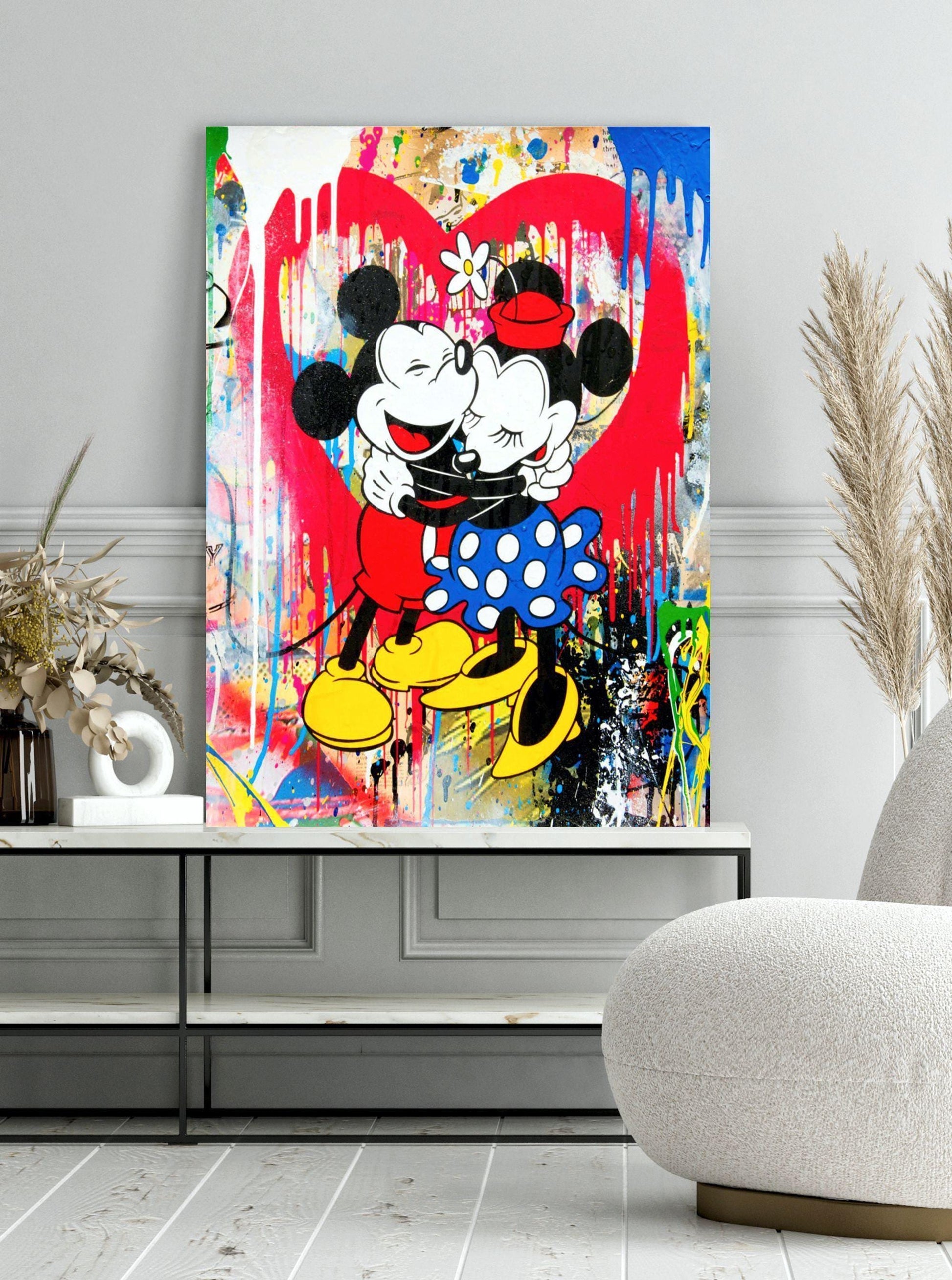 Mickey and Minnie Love Heart