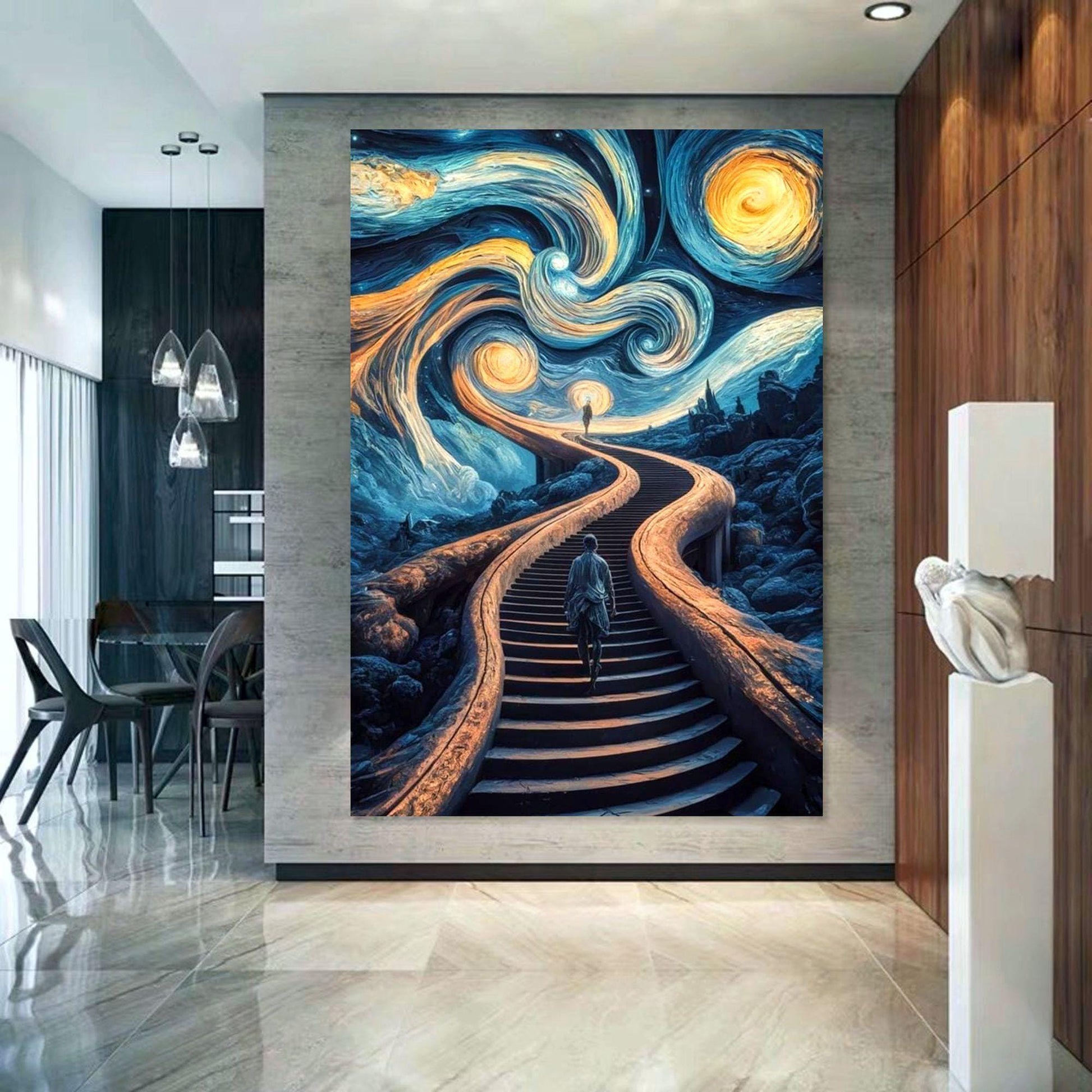 Vincent Van Gogh Style Waiting