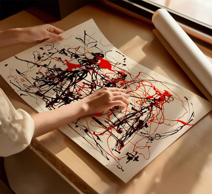 Set of 2 Jackson Pollock Art Prints
