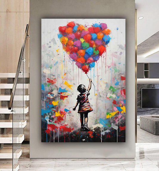 Balloon Girl Heart Balloon