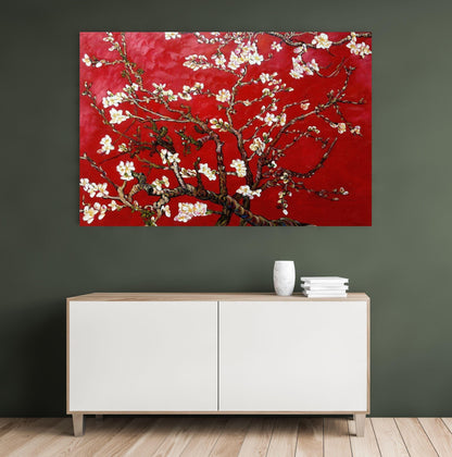 Van Gogh Almond Blossom Red