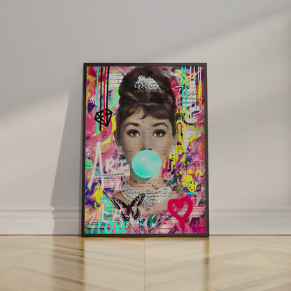 Audrey Hepburn Bubble Gum