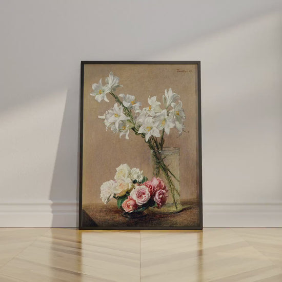 Vintage Roses and Lilies
