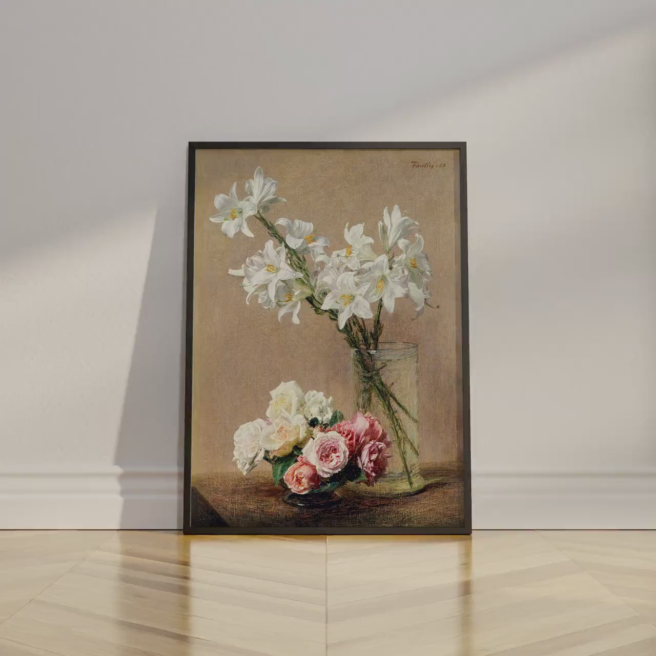 Vintage Roses and Lilies