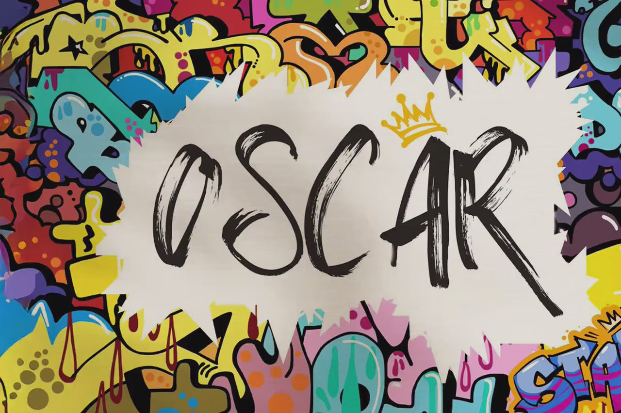 Personalised name graffiti