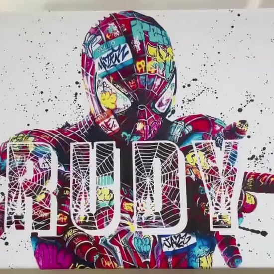 Personalised Spiderman Graffiti